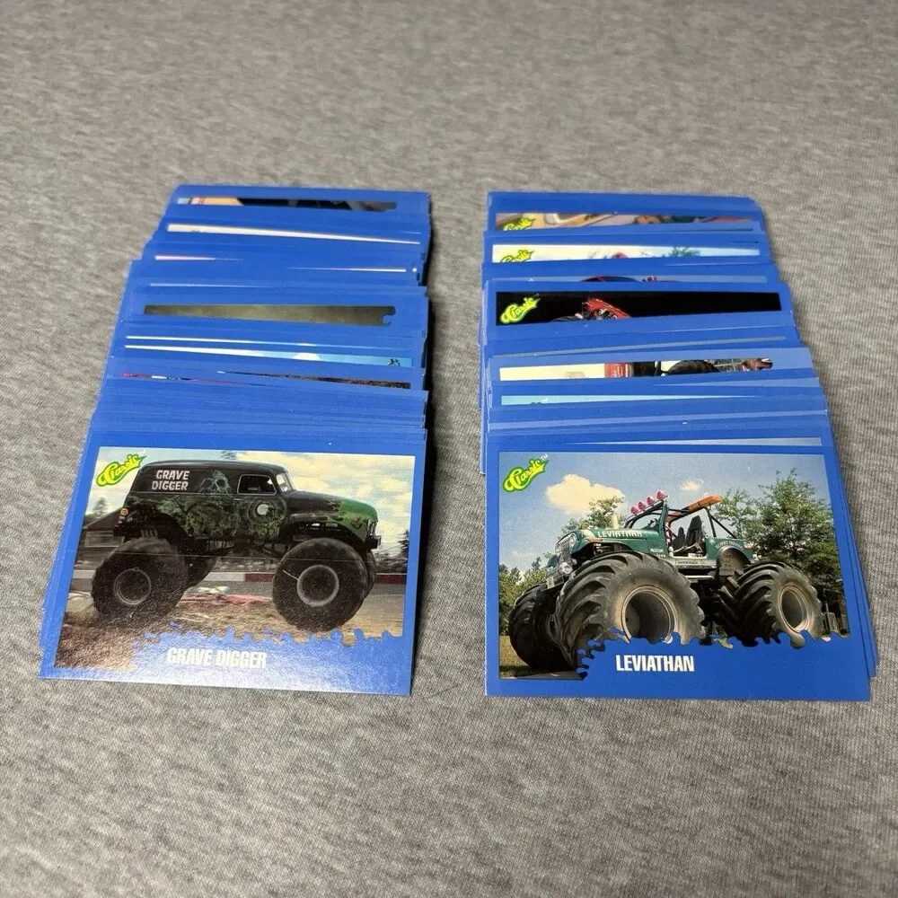 1990 Classic Monster Truck Cards Lot of 137 with Grave Digger Carolina Crusher‎